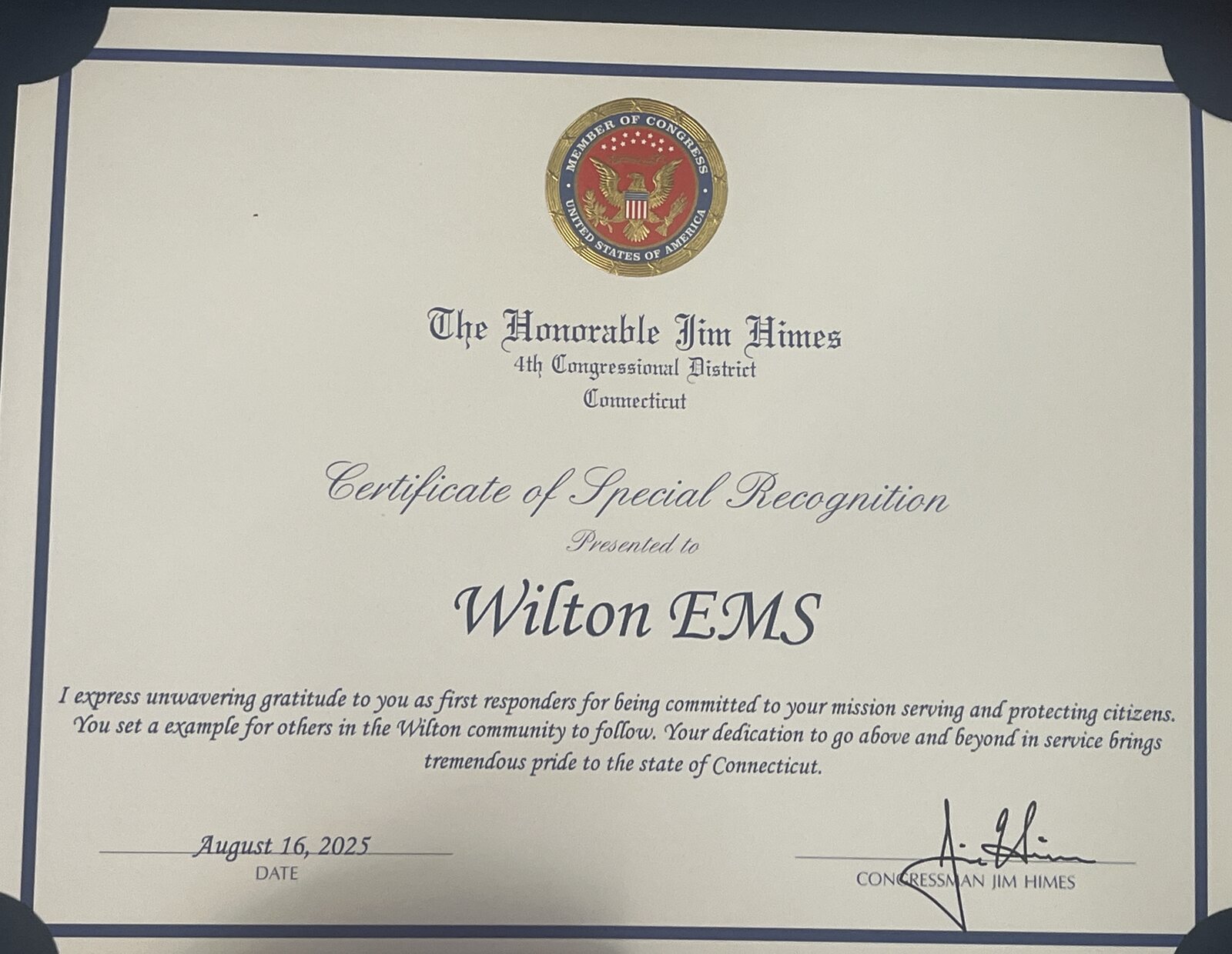 Hindu Community Honors Wilton First Responders gallery image 5